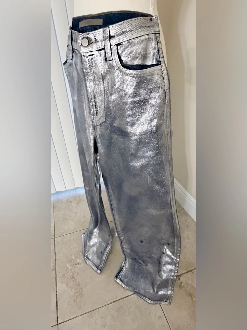 Joe's Jeans The Mia Metallic High Rise Wide Leg - NWOT